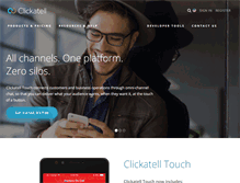 Tablet Screenshot of clickatell.com